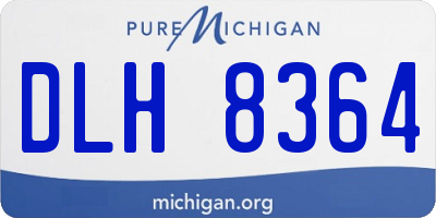 MI license plate DLH8364