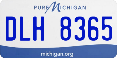 MI license plate DLH8365