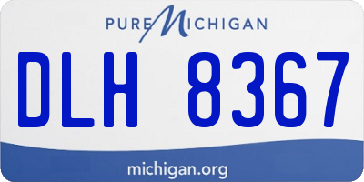 MI license plate DLH8367