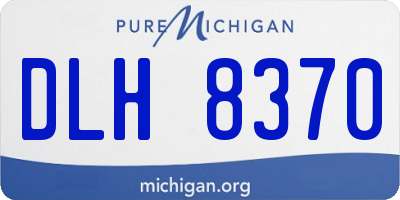 MI license plate DLH8370