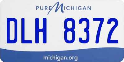 MI license plate DLH8372