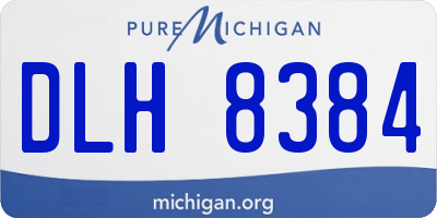 MI license plate DLH8384