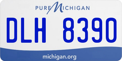MI license plate DLH8390