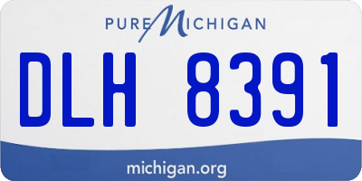 MI license plate DLH8391