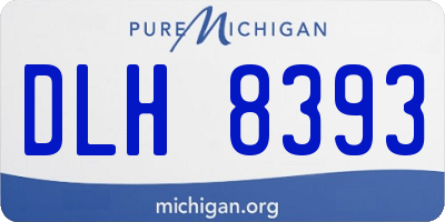 MI license plate DLH8393