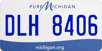 MI license plate DLH8406
