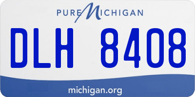 MI license plate DLH8408