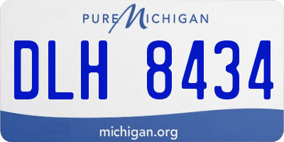 MI license plate DLH8434