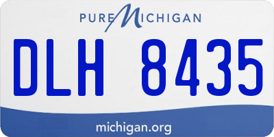 MI license plate DLH8435