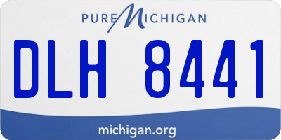 MI license plate DLH8441