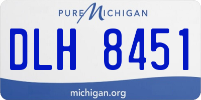 MI license plate DLH8451