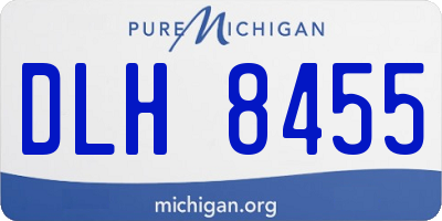MI license plate DLH8455