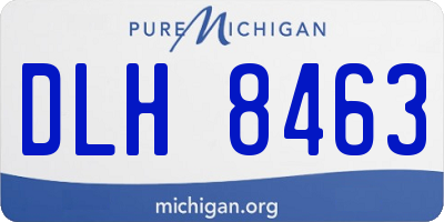 MI license plate DLH8463