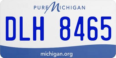 MI license plate DLH8465