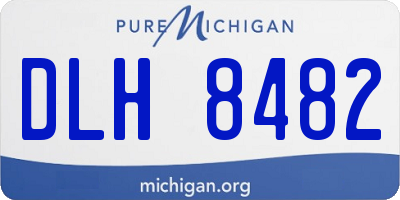 MI license plate DLH8482