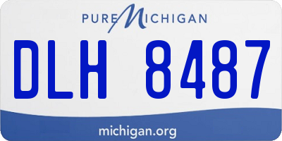 MI license plate DLH8487