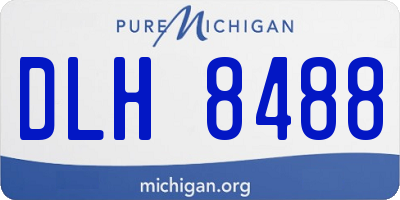 MI license plate DLH8488