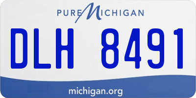 MI license plate DLH8491