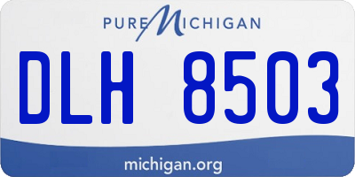 MI license plate DLH8503