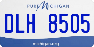 MI license plate DLH8505