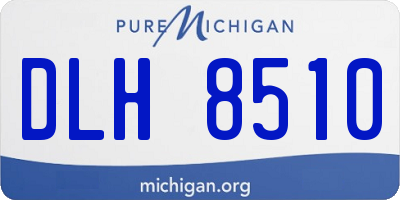 MI license plate DLH8510