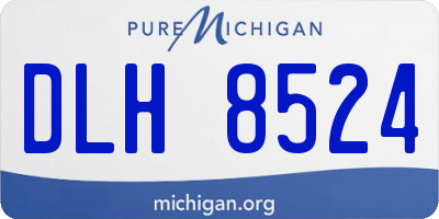 MI license plate DLH8524