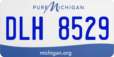 MI license plate DLH8529