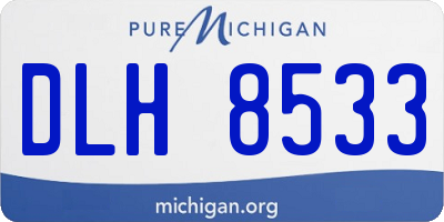 MI license plate DLH8533