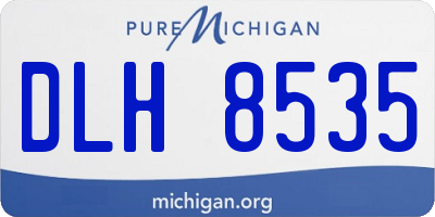 MI license plate DLH8535