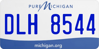 MI license plate DLH8544