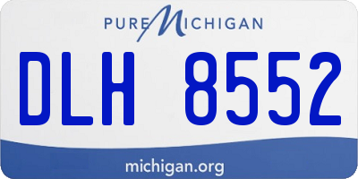 MI license plate DLH8552