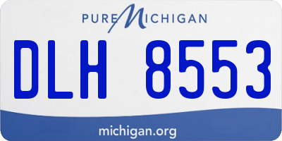 MI license plate DLH8553