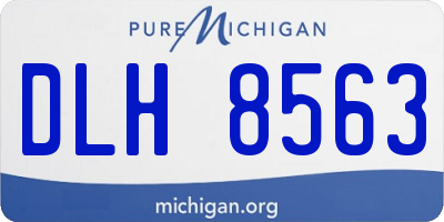 MI license plate DLH8563