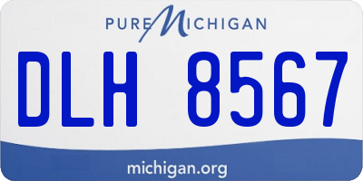 MI license plate DLH8567