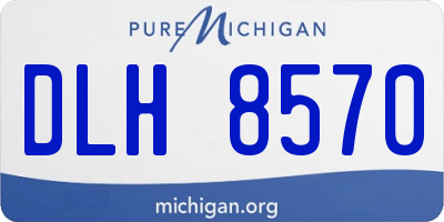 MI license plate DLH8570