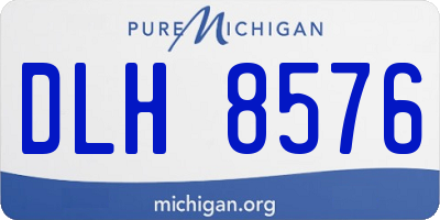 MI license plate DLH8576