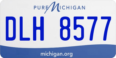 MI license plate DLH8577