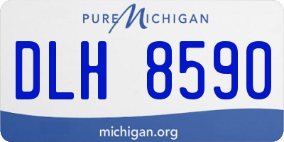 MI license plate DLH8590