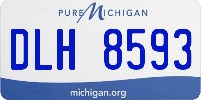 MI license plate DLH8593