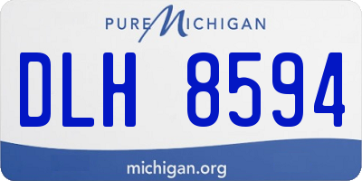 MI license plate DLH8594