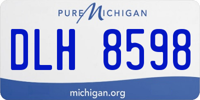 MI license plate DLH8598