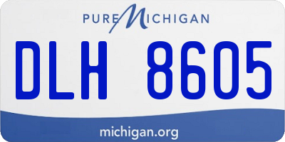 MI license plate DLH8605