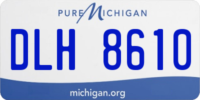 MI license plate DLH8610
