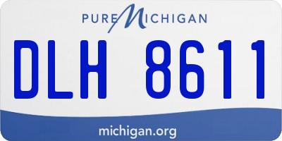 MI license plate DLH8611
