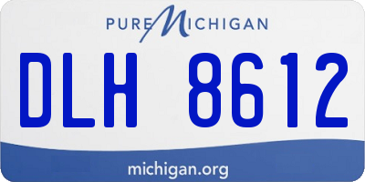 MI license plate DLH8612