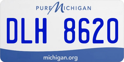 MI license plate DLH8620