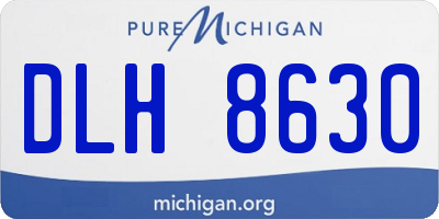 MI license plate DLH8630