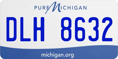 MI license plate DLH8632