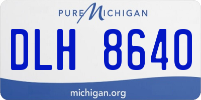 MI license plate DLH8640