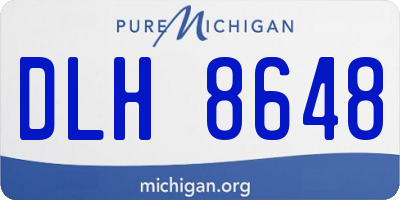 MI license plate DLH8648